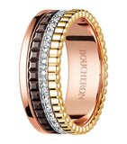 Boucheron Quatre Classique ring 18k gold with diamonds, imported from the UK