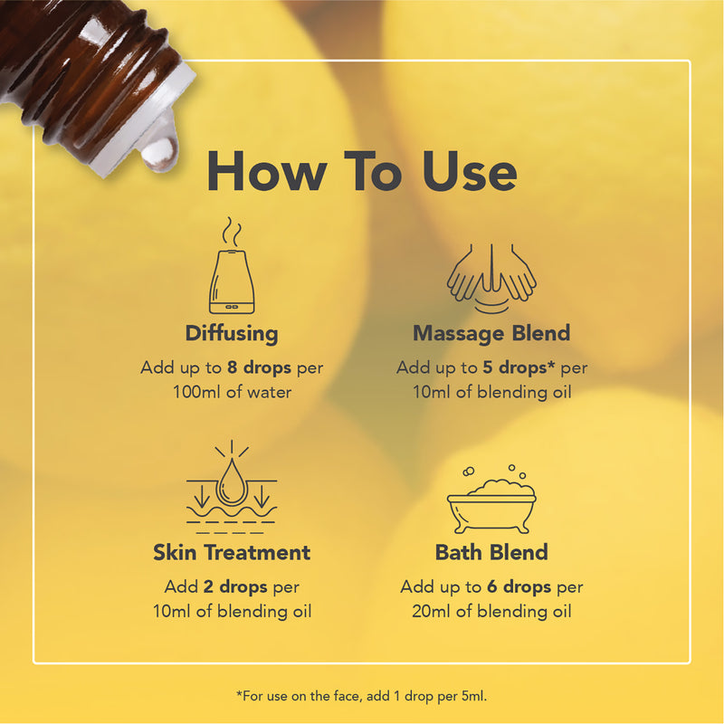 Tisserand Lemon Organic Pure Essential Oil 9ml - British product