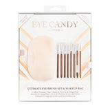 Eye Candy ultimate eye brush set and makeup bag (British brand)