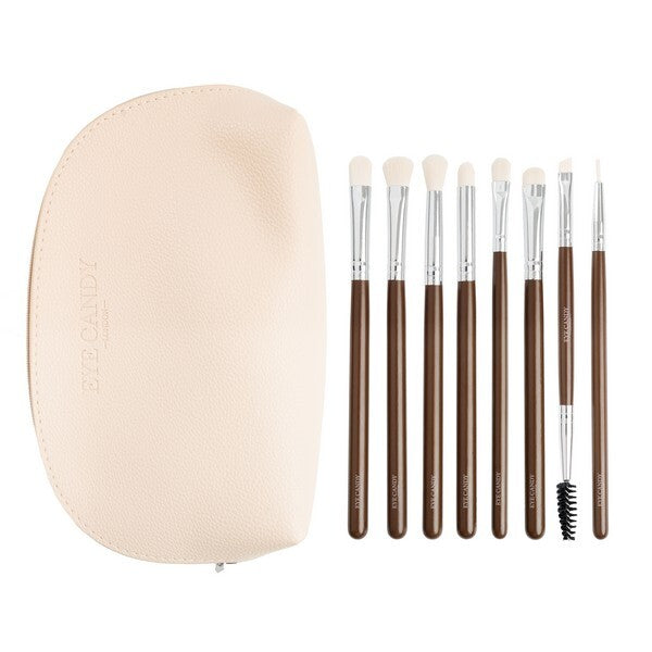 Eye Candy ultimate eye brush set and makeup bag (British brand)