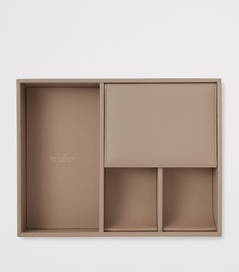Smythson Panama Leather Valet Tray (British brand)
