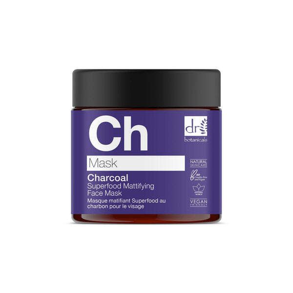 Dr Botanicals Charcoal Superfood Mattifying Face Mask 60ml