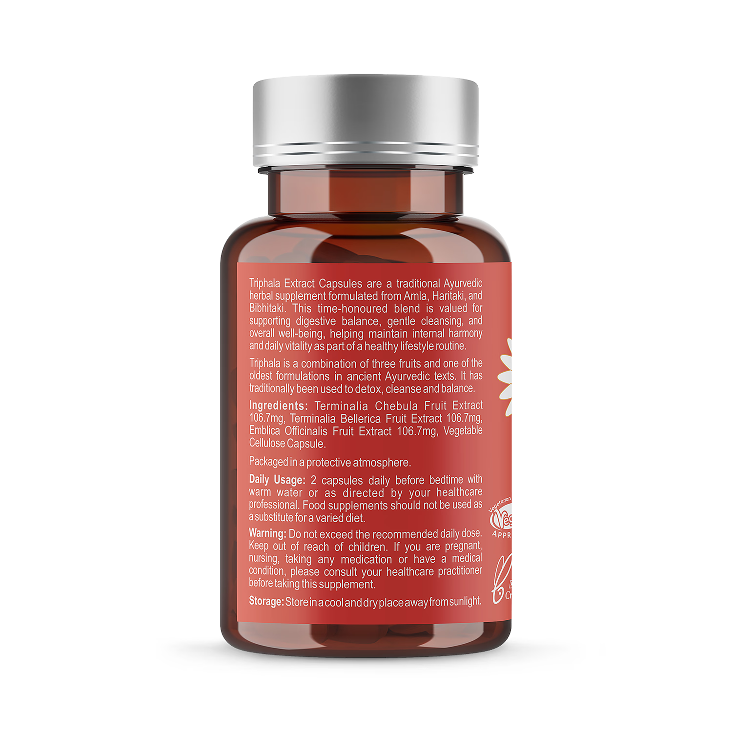 Ayumi Triphala Vegan Capsules 60 capsules (British brand)