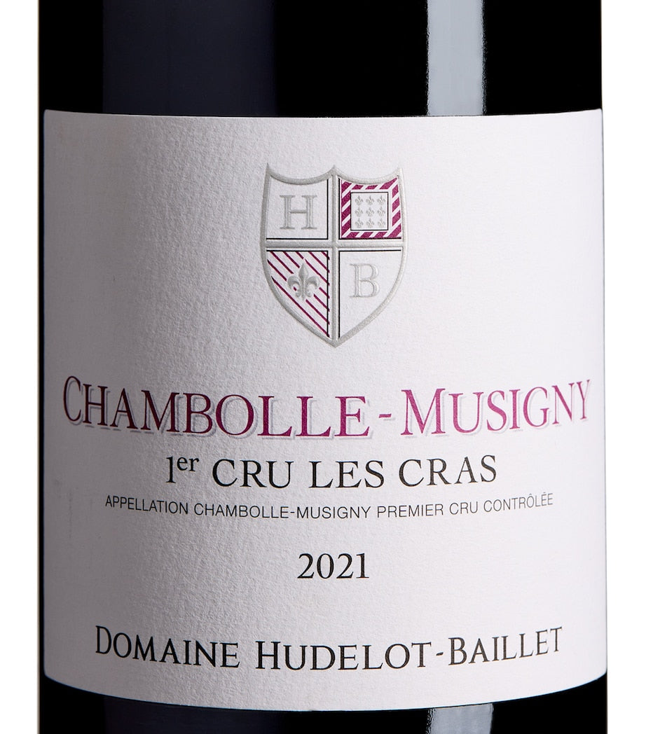 Hudelot-Baillet Chambolle-Musigny Premier Cru red wine 2021 vintage 75cl, UK version
