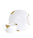 Bernardaud Kintsugi breakfast cups and saucers set of 2 - British product