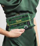 Judith Leiber Slim Slide clutch bag with crystals, imported from the UK