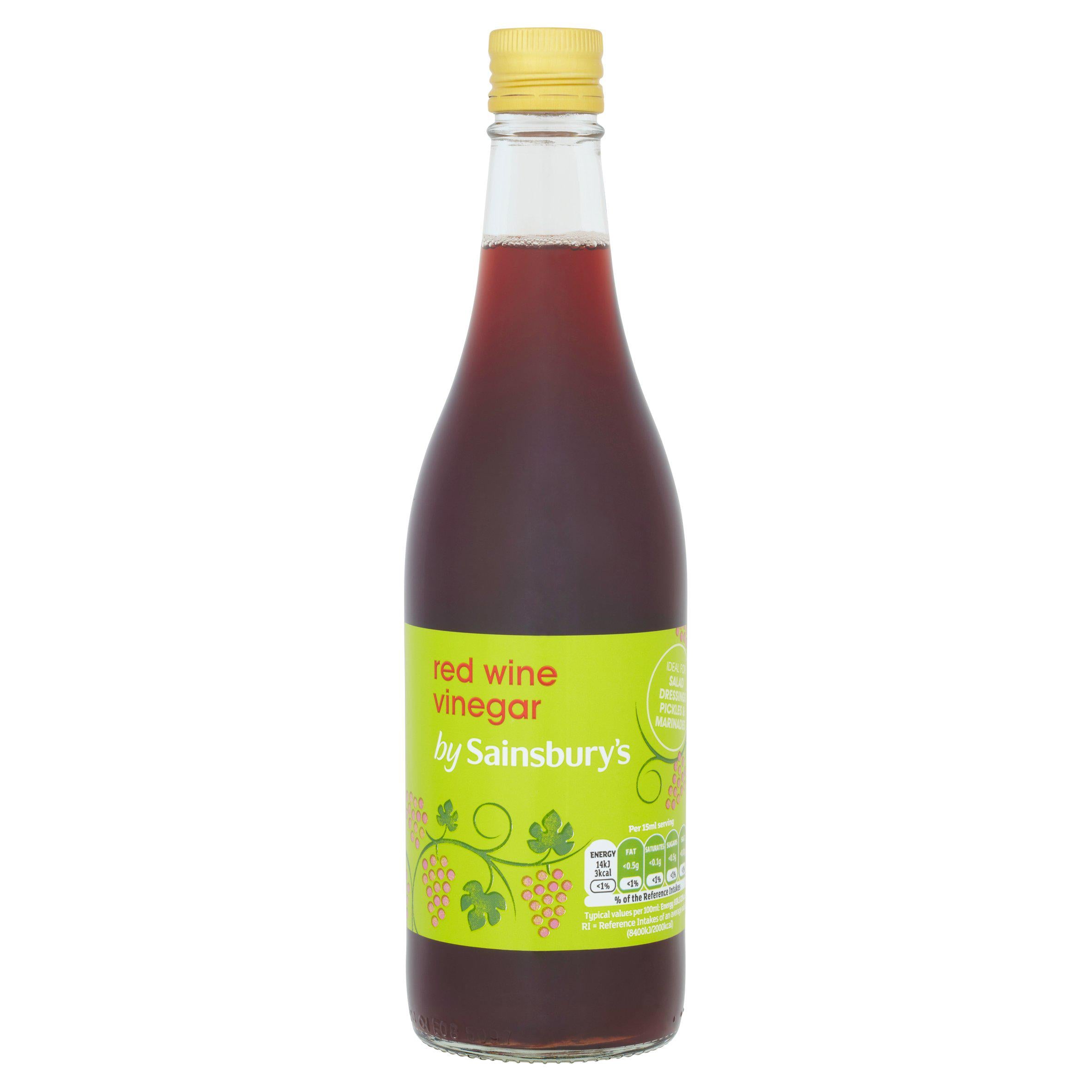 Sainsbury's Wine Vinegar, Red Wine 500ml Vinegar Sainsburys   