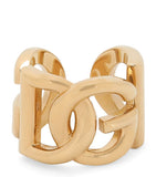 Dolce&Gabbana interlocking logo ring in brass, UK version