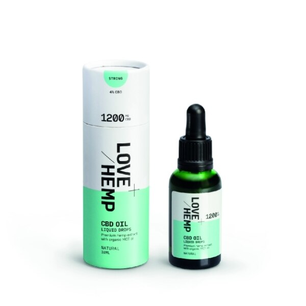 Love Hemp 1200Mg 4% Cbd Oil Drops - 30Ml Natural