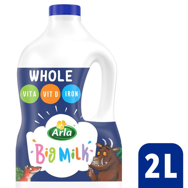 Arla Big Milk Fresh Whole Milk Vitamin Enriched for kids 1+   2L GOODS M&S   