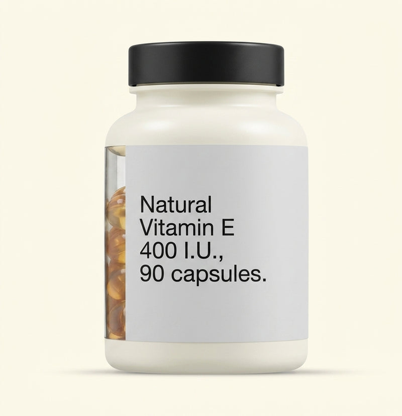 Holland & Barrett Vitamin E 400iu supplement 90 capsules (British brand)