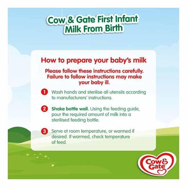 Cow & Gate First Infant Milk 1-Litre Baby Accessories & Cleaning Boots   