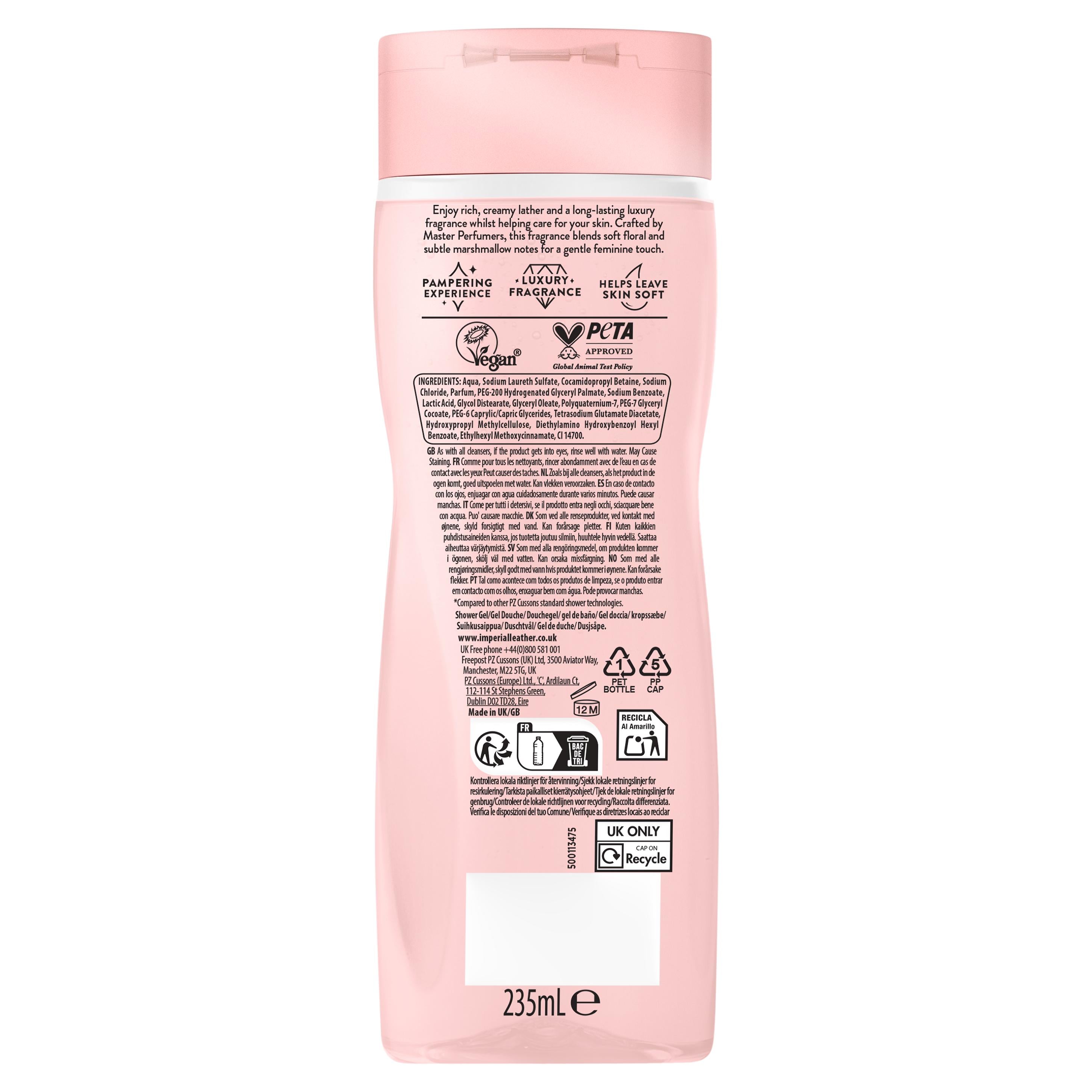 Imperial Leather body wash Mallow & Rose Milk 235ml, UK version