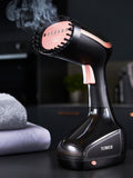 Tower black garment steamer with ceramic soleplate, UK version