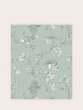 Laura Ashley Duck Egg Elderwood tapetprøve A4, importert fra Storbritannia