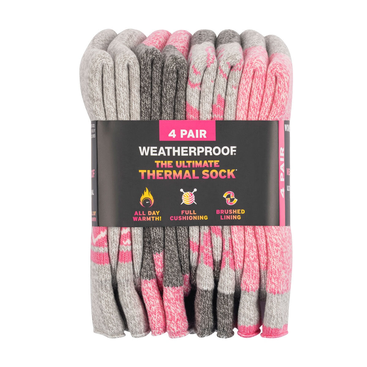 Weatherproof Ladies Thermal Sock, 4 Pack GOODS Costco UK