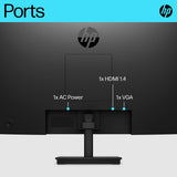 HP V24v G5 23.8 Inch Full HD 75Hz Monitor, 6D8H0AA#ABU GOODS Costco UK