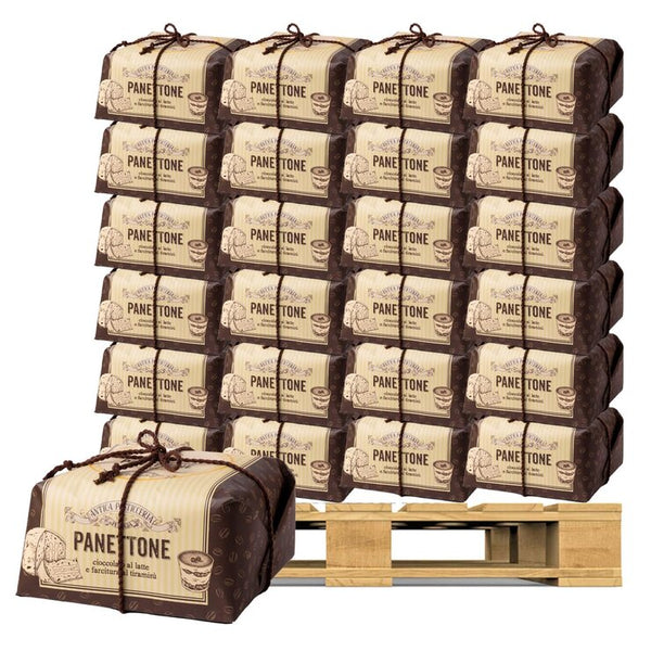 Antica Pasticceria Tiramisu Chocolate Chip Hand Wrapped Panettone 1kg x 192 Units Pallet Deal