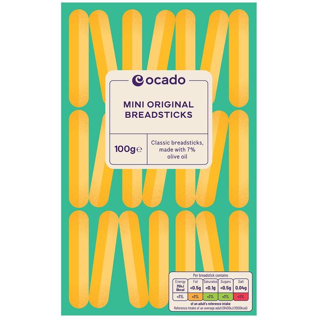 Ocado Original Mini Breadsticks   100g