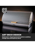 Tower Grey Empire Roll Top Bread Bin