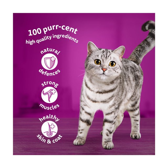 Whiskas 1+ Adult Wet Cat Food Pouches Meaty Meals in Gravy   12 x 85g GOODS M&S   