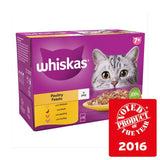 Whiskas 7+ Adult Wet Cat Food Pouches Poultry Feasts in Jelly   12 x 85g GOODS M&S   