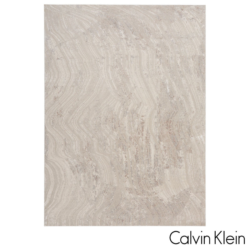 Calvin Klein Irradiant Grey rug in 2 sizes, UK version