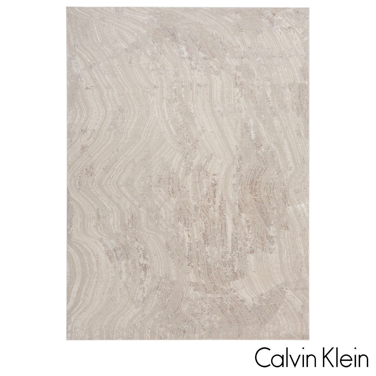 Calvin Klein Irradiant Grey rug in 2 sizes, UK version
