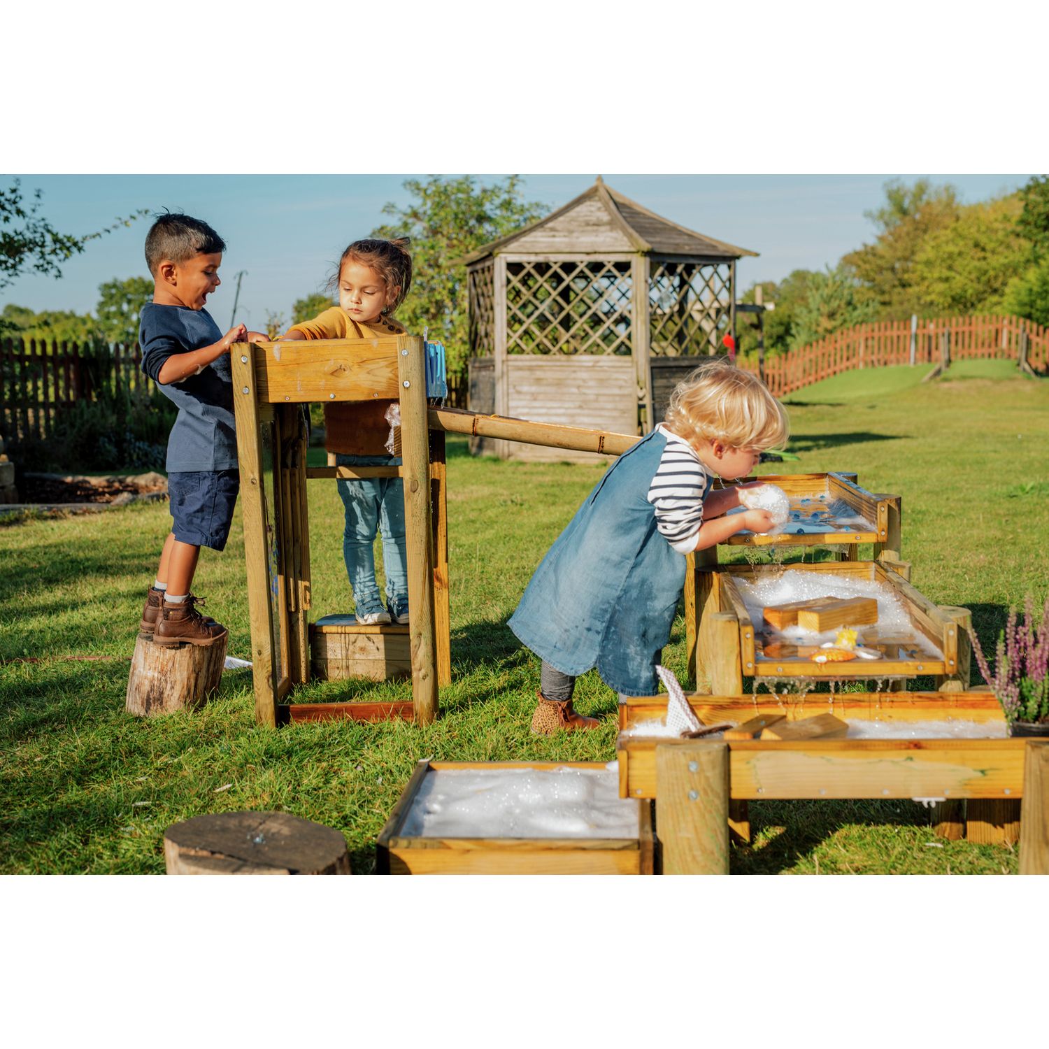 Plum Wooden Discovery Forest Water Run toy, imported from the UK