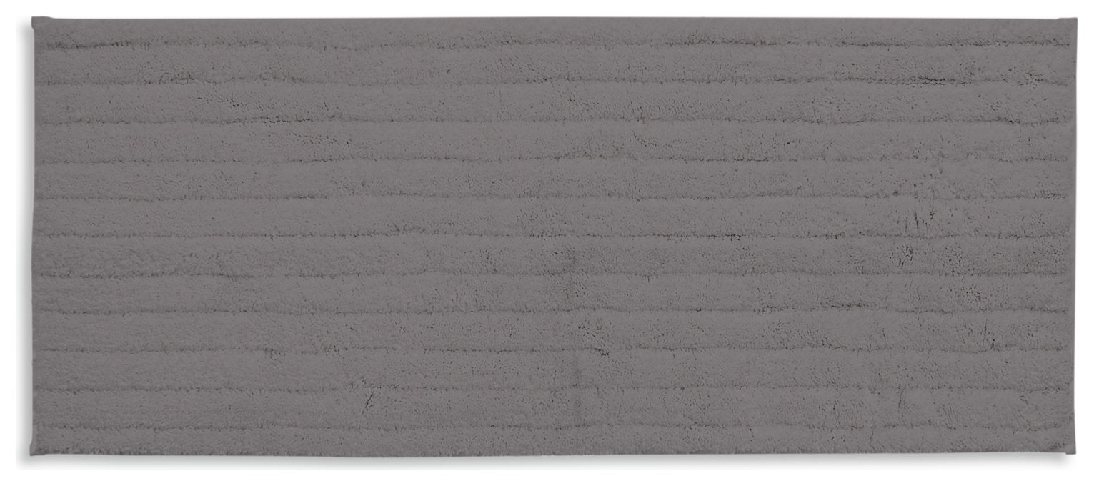 Habitat dark grey cut pile bath runner 40x100cm, UK version