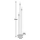 Habitat exposed bulb 3 light brass floor lamp, UK version