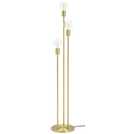 Habitat exposed bulb 3 light brass floor lamp, UK version