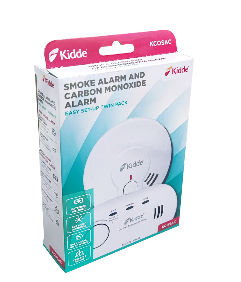 Kidde 10 Year Smoke and Carbon Monoxide Alarm dual-pack, UK version