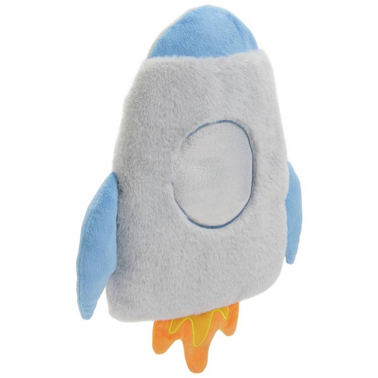 Argos Home rocket hot water bottle and soft cover 0.5L, imported from the UK