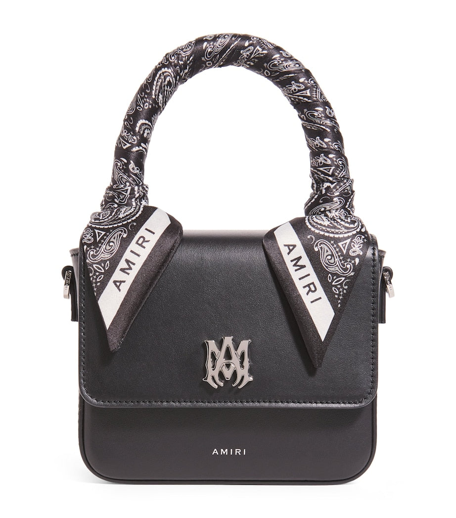 Amiri micro MA bag in nappa leather with paisley handle, UK version