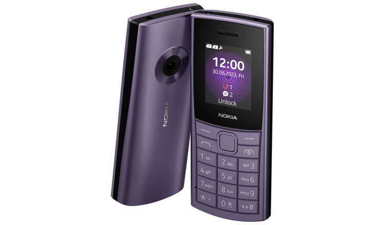 Nokia 110 4G mobile phone Arctic Purple, imported from the UK