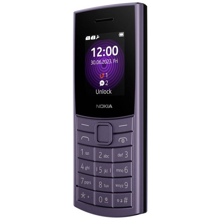 Nokia 110 4G mobile phone Arctic Purple, imported from the UK