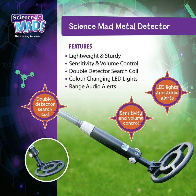 Science Mad digital metal detector for children, UK version
