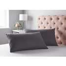 Silentnight Supersoft Standard Pillowcase Pair in Charcoal (British brand)