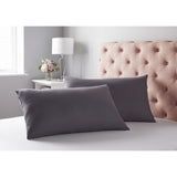 Silentnight Supersoft Standard Pillowcase Pair in Charcoal (British brand)