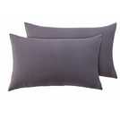 Silentnight Supersoft Standard Pillowcase Pair in Charcoal (British brand)