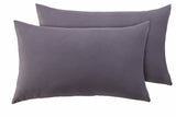Silentnight Supersoft Standard Pillowcase Pair in Charcoal (British brand)