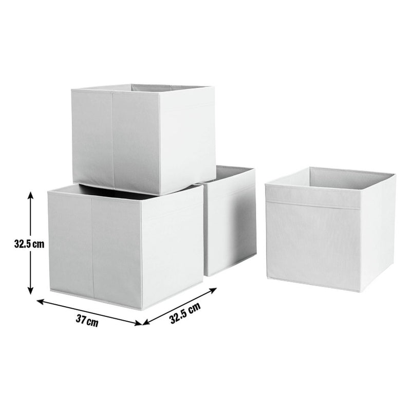 Argos Home set of 4 square plus boxes grey - British product