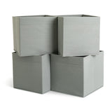 Argos Home set of 4 square plus boxes grey - British product
