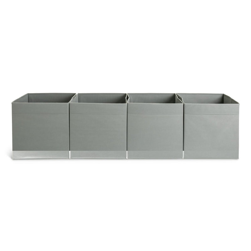 Argos Home set of 4 square plus boxes grey - British product