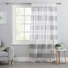 Habitat grey voile curtain 140x229cm, UK version