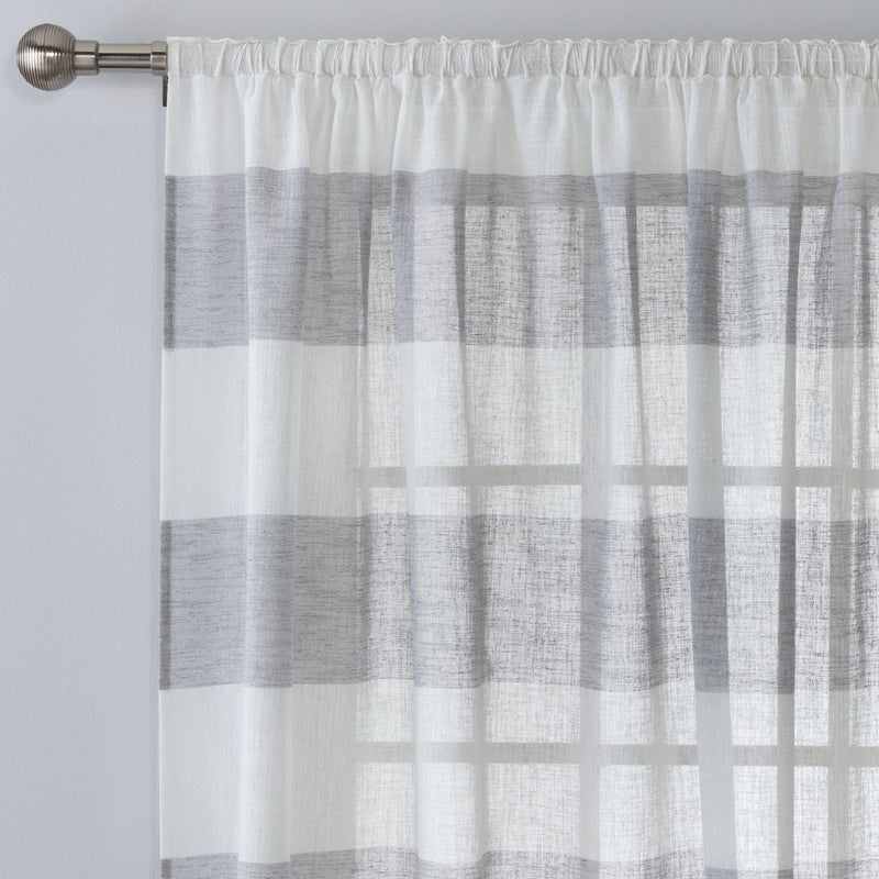 Habitat grey voile curtain 140x229cm, UK version