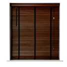 Habitat Wooden Brown 50mm Slat Venetian Tape Blind - 60cm