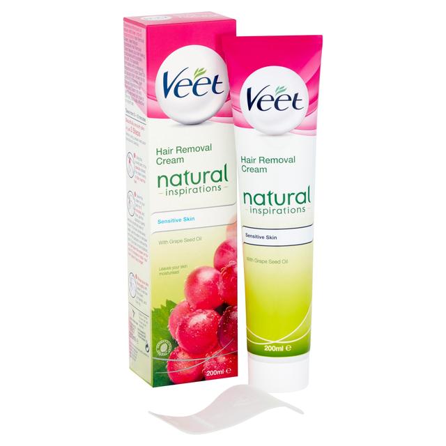 Veet Natural Hair Removal Cream Sensitive   200ml