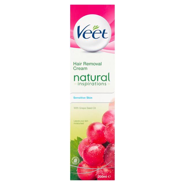 Veet Natural Hair Removal Cream Sensitive   200ml